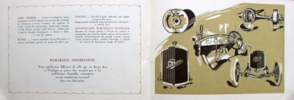 La Buire Automobiles Modelprogram 1923 Carbrochure (8429)